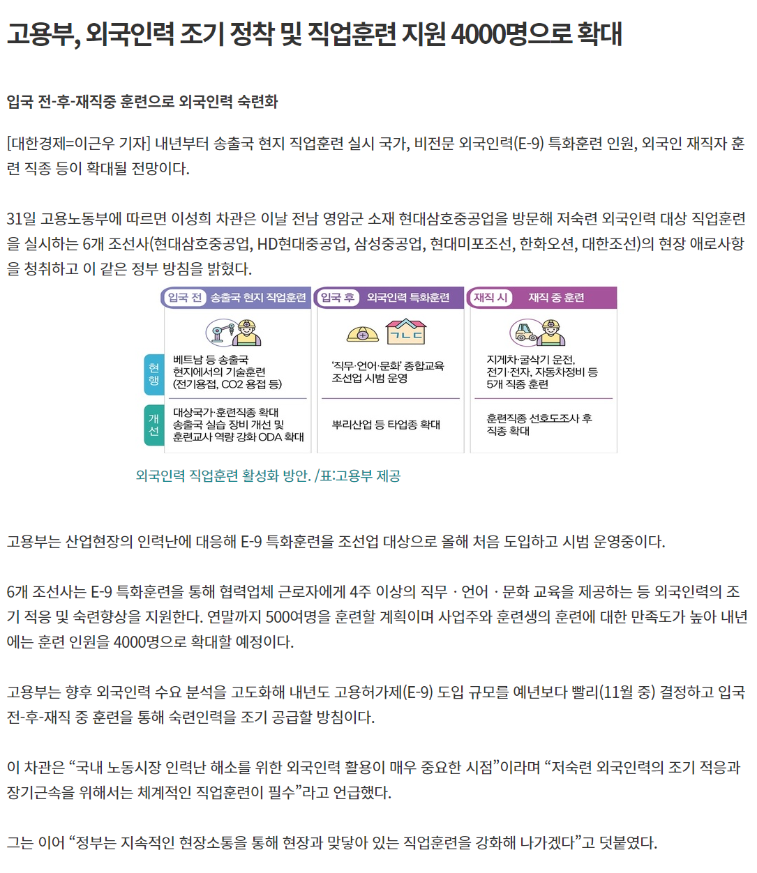 231031_고용부,외국인력 조기 정착 및 직업훈련 지원 4000명으로 확대.png